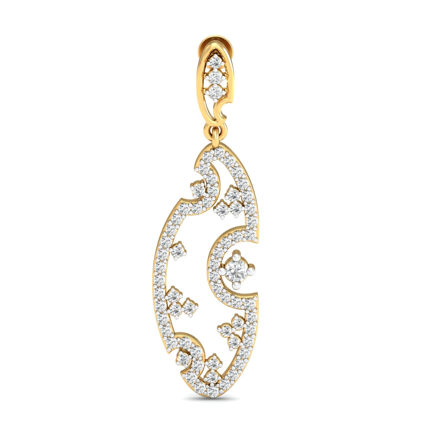 Nidal Jewels | Abstract Diamond Cluster Danglers